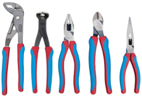 Channellock XLT CBR-5E Series (5) Piece Pliers Set with Roll. Made in USA.