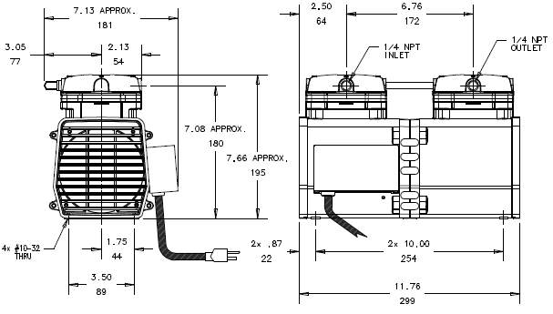 Gast DAA-V701-EB Vacuum Pump